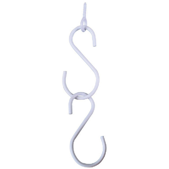 National Hardware 3-1/2 In. White Steel Extension Hook Kit National Hardware 3-1/2 In. White Steel Extension Hook Kit