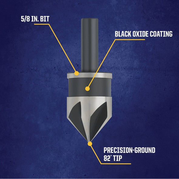 Irwin 5-8 In. Round Most Machineable Metals Countersink 12412 325899