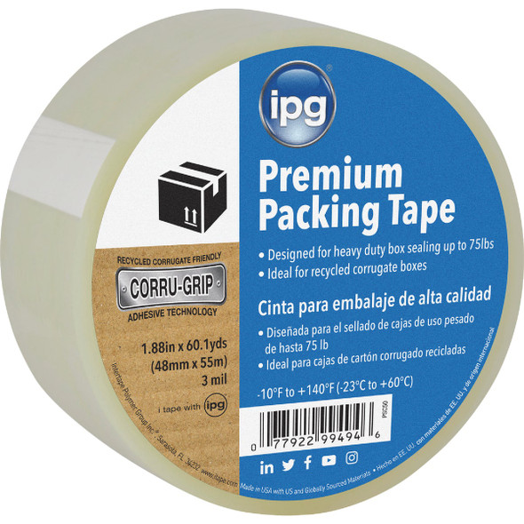 IPG 1.88 In. X 60.1 Yd. Premium Clear Packing Tape PSC50