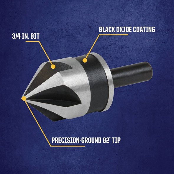 Irwin 3-4 In. Round Most Machineable Metals Countersink 12413 325902