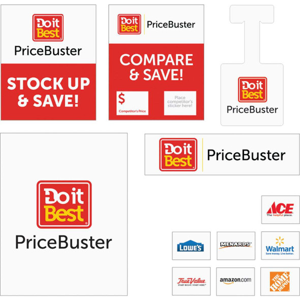 Price Busters Advertising Signage Kit (68-Piece) PRICEBUSTER