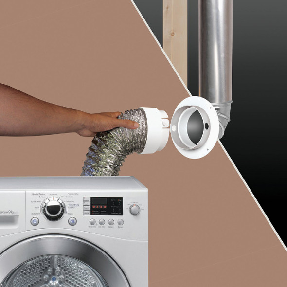 Dundas Jafine EZConnect 4 In. Plastic Dryer Duct Connector