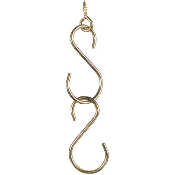 National Hardware 3-1-2 In. Brass Steel Extension Hook Kit N275-123 722995