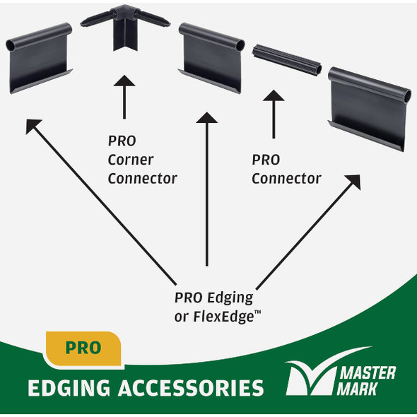 Master Mark Pro 90 Deg. Black Plastic Lawn Edging Coupler Master Mark Pro 90 Deg. Black Plastic Lawn Edging Coupler