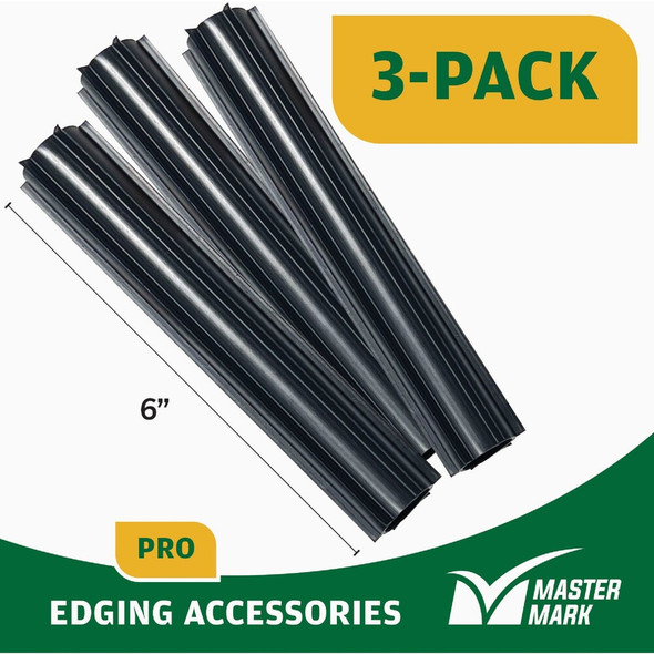 Master Mark Pro Straight Black Plastic  Lawn Edging Coupler (3-Pack) 59206 702249