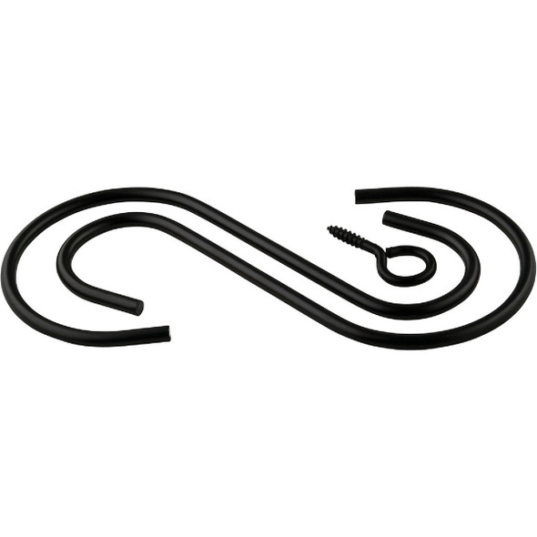 National Hardware 6 In. Black Steel Extension Hook Kit N275-180