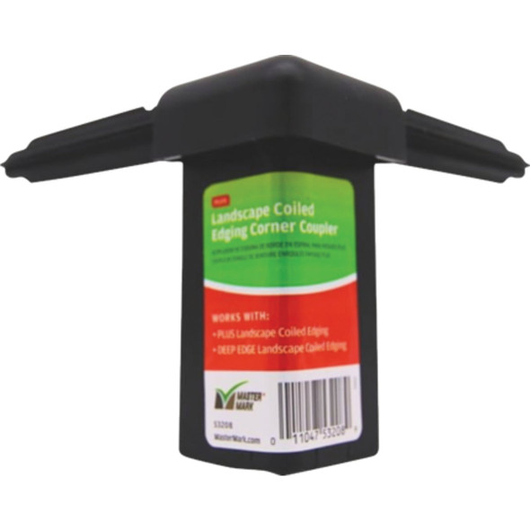 Master Mark Plus 90 Deg. Black Plastic Lawn Edging Coupler 53208 Master Mark Plus 90 Deg. Black Plastic Lawn Edging Coupler 53208