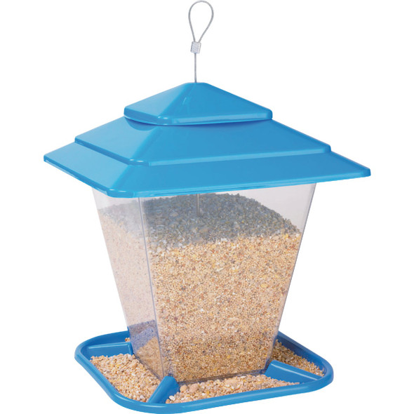 More Birds Plastic 6.6 Lb. Capacity Square Seed Hopper Bird Feeder 50120