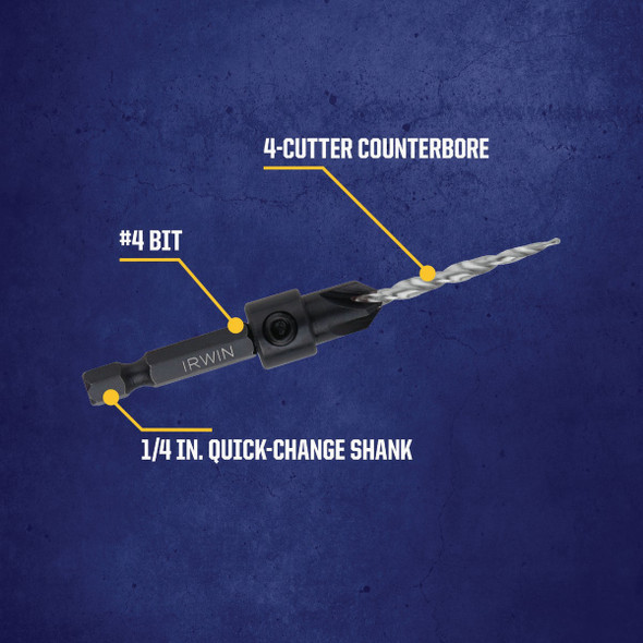 Irwin #6 - 9/64 In. Wood Countersink