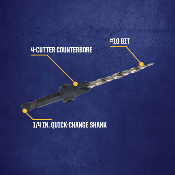 Irwin #10 - 3/16 In. Wood Countersink