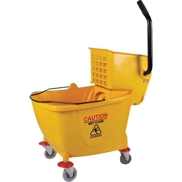 38 Qt. Side Press PVC Mop Bucket & Wringer HHMD-NORMAL36L