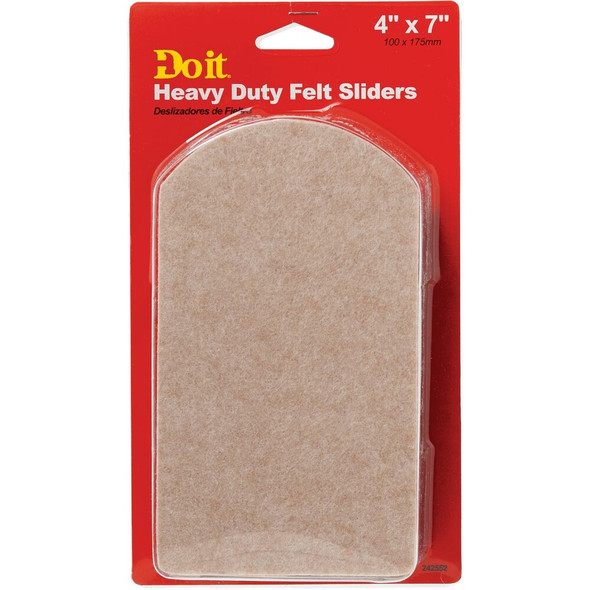 Do it 7 In. x 4 In. Heavy-Duty Rectangle Mover's Pads (4-Pack) 242552 242552