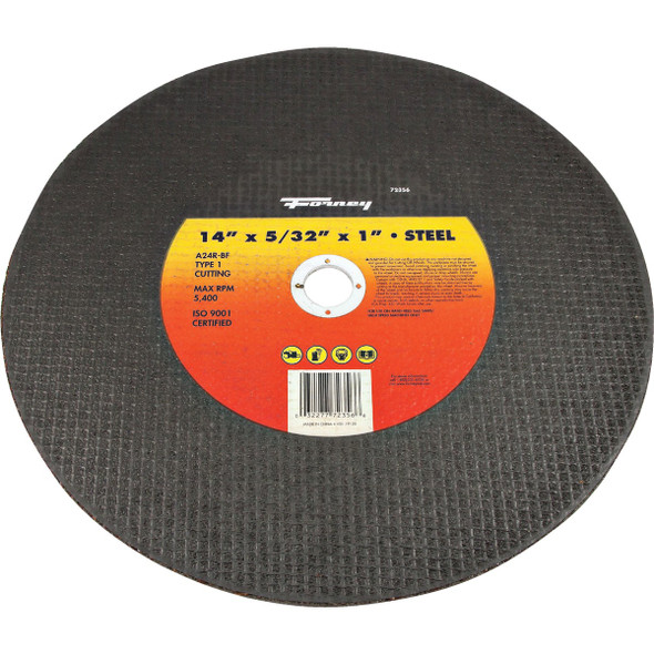 Forney Type 1 14 In. x 5/32 In. x 1 In. Steel Cut-Off Wheel 72356