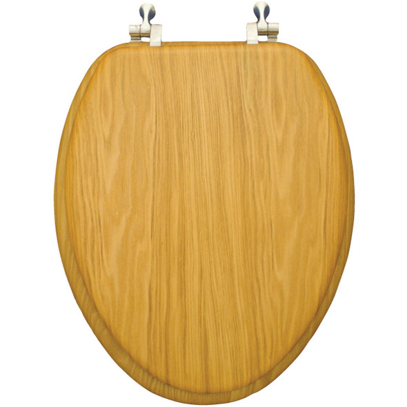Home Impressions Elongated Closed Front Oak Veneer Toilet Seat WMS-19-V 400539