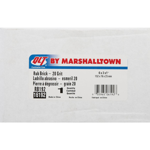 Marshalltown QLT 6 In. Rubbing Brick 16192 301504