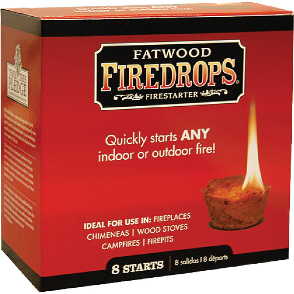 Fatwood Firedrops Fire Starter (8-Pack) 8808
