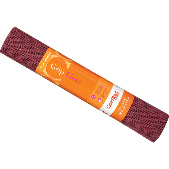 Con-Tact 12 In. x 5 Ft. Berry Beaded Grip Non-Adhesive Shelf Liner 05F-C6B55-01