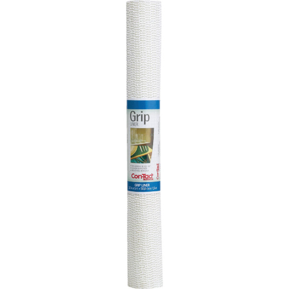 Con-Tact 20 In. x 5 Ft. White Beaded Grip Non-Adhesive Shelf Liner 05F-C6F52-01 615358