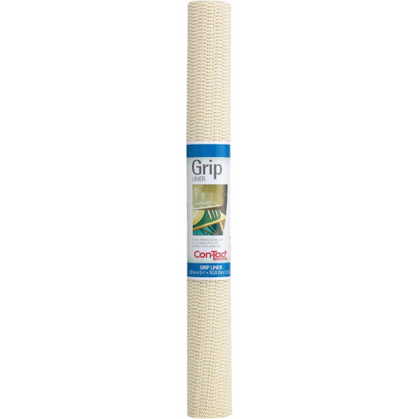 Con-Tact 20 In. x 5 Ft. Almond Beaded Grip Non-Adhesive Shelf Liner 05F-C6F54-01 615439