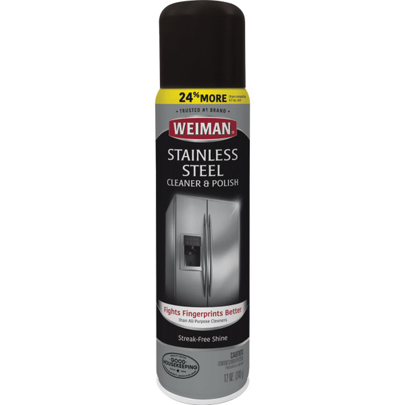 Weiman 12 Oz. Aerosol Stainless Steel Cleaner & Polish 02