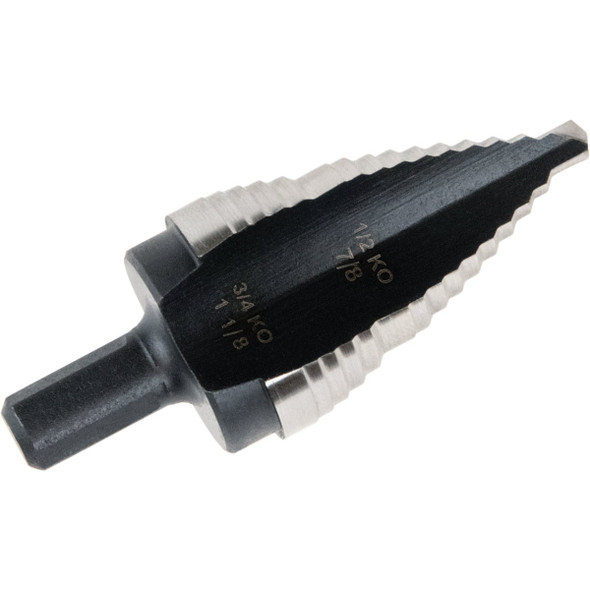 Irwin Unibit 7/8 In. & 1-1/8 In. #9 Step Drill Bit, 2 Steps 10239