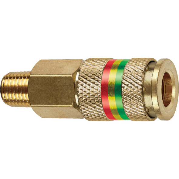 Tru-Flate Combo-Coupler 1-4 In. MNPT Brass Coupler 13-513 579699