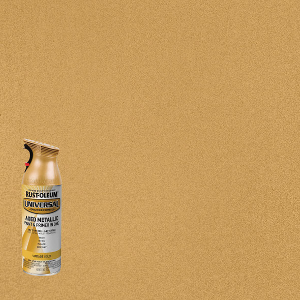 Rust-Oleum Universal 12 Oz. Metallic Vintage Gold Paint 342918