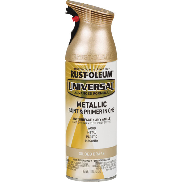 Rust-Oleum Universal 11 Oz. Metallic Gilded Brass Paint