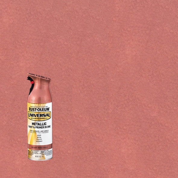 Rust-Oleum Universal 12 Oz. Metallic Desert Rose Gold Paint 342919