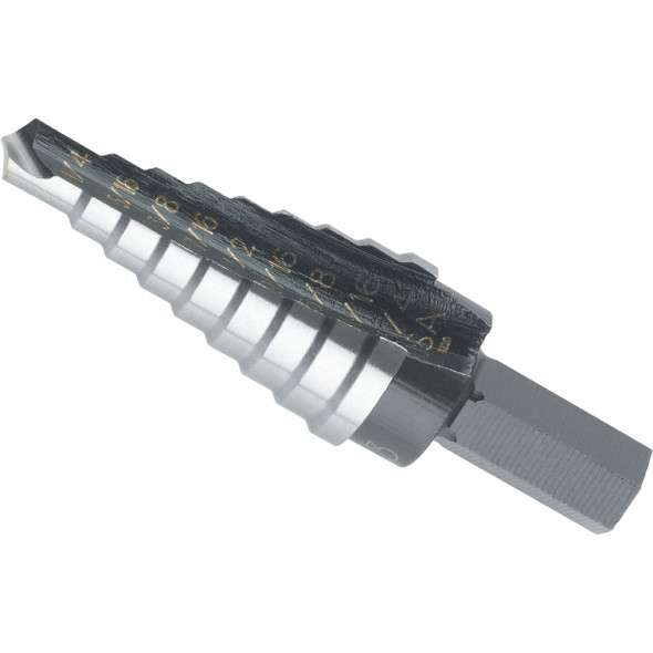 Irwin Unibit 1/4 In. - 3/4 In. #3 Step Drill Bit, 9 Steps 10233