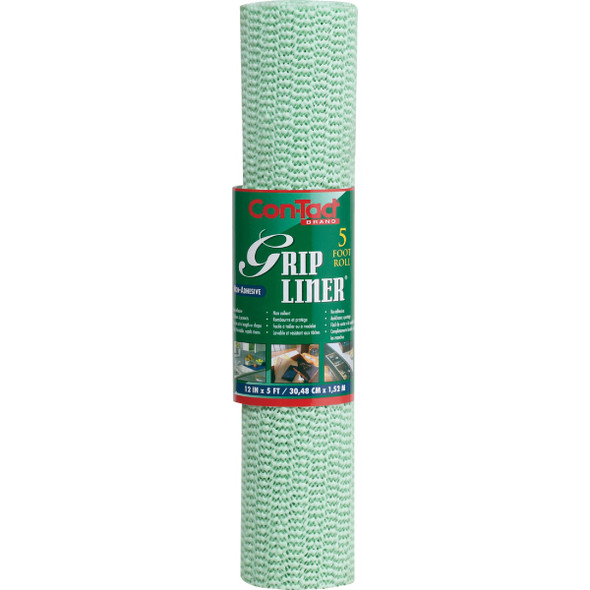 Con-Tact 12 In. x 5 Ft. Sage Beaded Grip Non-Adhesive Shelf Liner Con-Tact 12 In. x 5 Ft. Sage Beaded Grip Non-Adhesive Shelf Liner