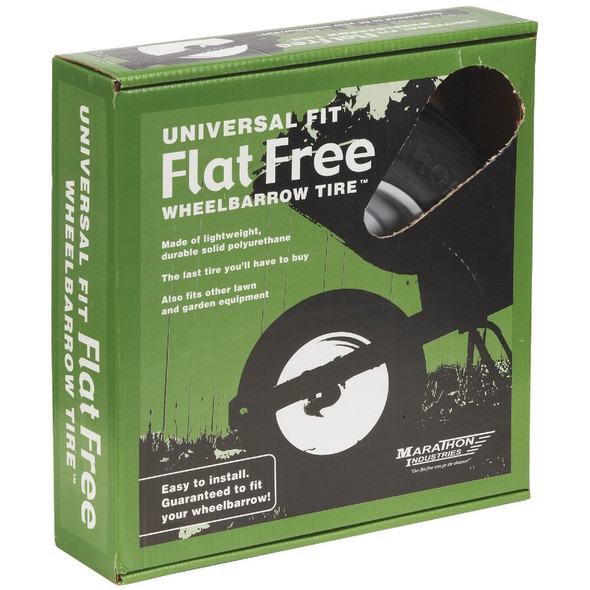 Marathon 14.5 In. Universal Flat Free Wheelbarrow Wheel 00265 736855