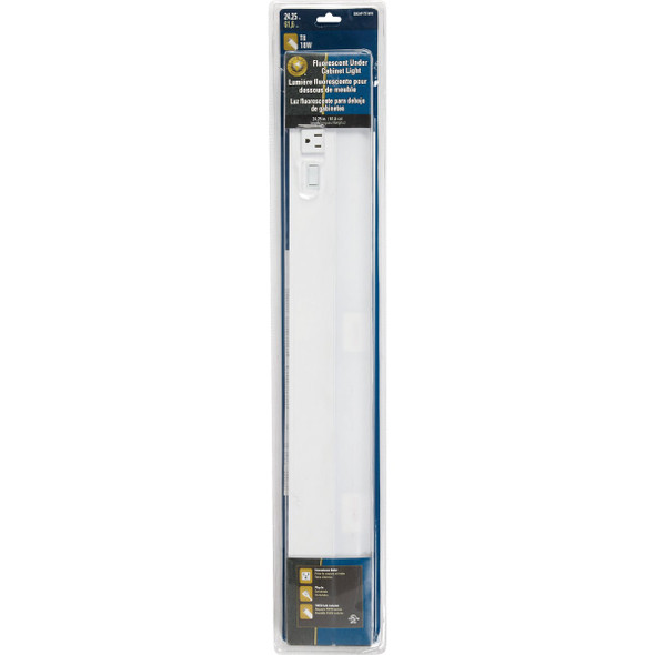 Good Earth Lighting 24 In. F18T8 White Fluorescent Under Cabinet Light G9124P-T8-WHI 556181