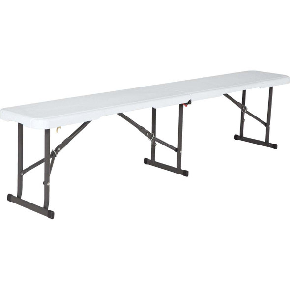 Lifetime 6 Ft. White Granite Fold-In-Half Bench 80305