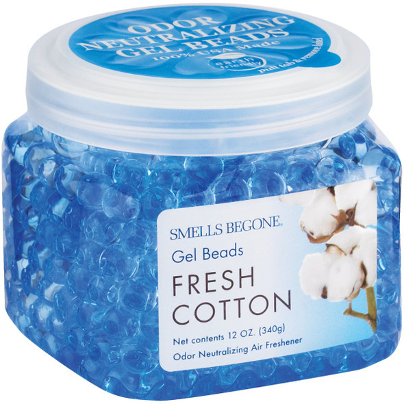 Smells Begone 12 Oz. Gel Beads Fresh Cotton Odor Neutralizer 52012
