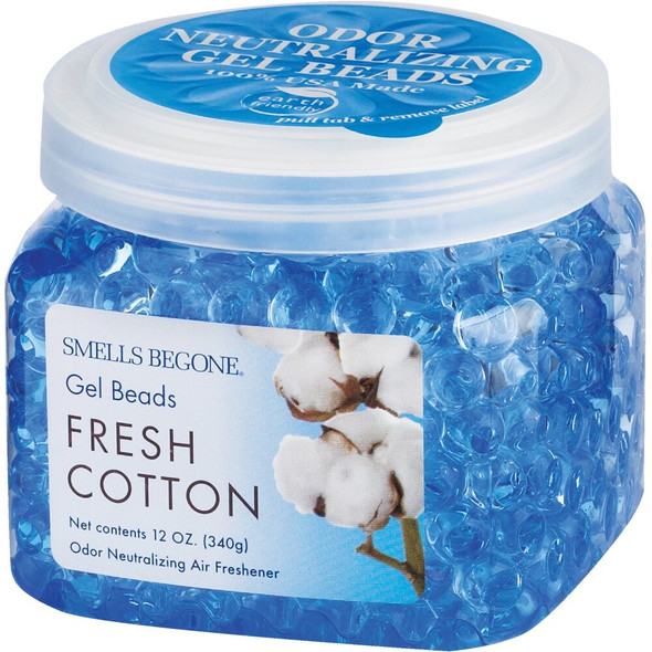 Smells Begone 12 Oz. Gel Beads Fresh Cotton Odor Neutralizer 52012 629350