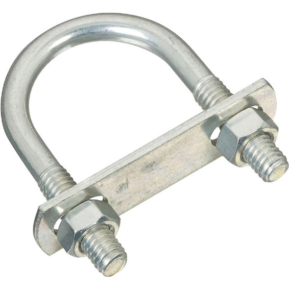 National Hardware 5-16 In. x 1-3-8 In. x 2-1-2 In. Zinc Round U Bolt Pack of 5 N222-125 211907