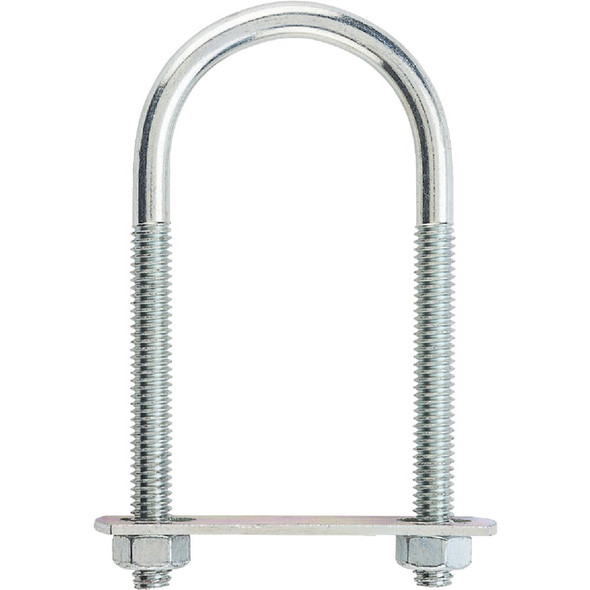 National Hardware 5-16 In. x 1-3-4 In. x 4-1-4 In. Zinc Round U Bolt Pack of 5 N222-158 211982