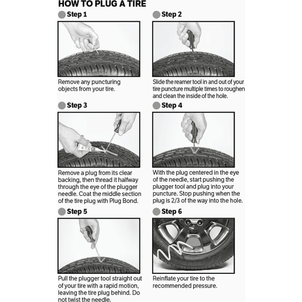 Slime Tubeless Tire Plug Kit (6-Piece)