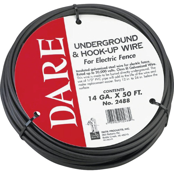 Dare 14 Ga. x 50 Ft. Underground & Hook-Up Wire 2488 Dare 14 Ga. x 50 Ft. Underground & Hook-Up Wire 2488