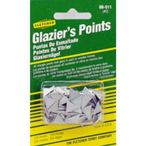 Fletcher Terry Triangle Glazier Points 08-511 Pack of 10