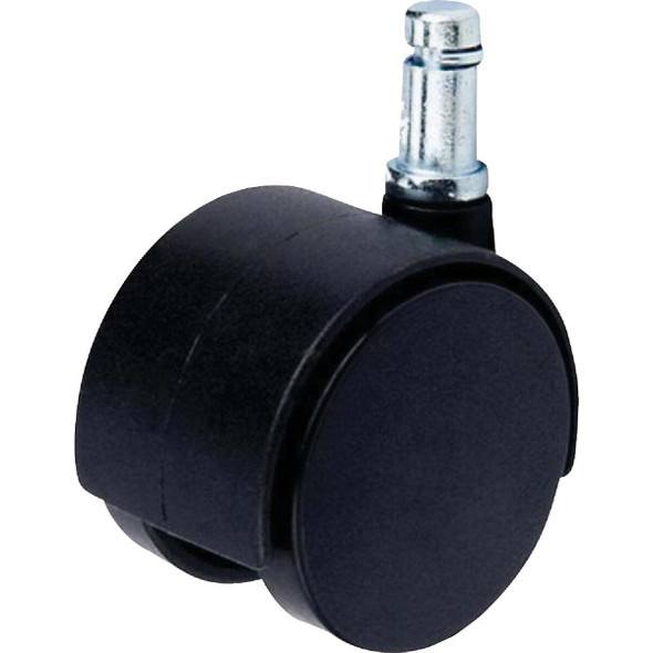 Do it 2 In. Dia. Black Twin Wheel Caster with 7/8 In. Stem (1-Count) 243639