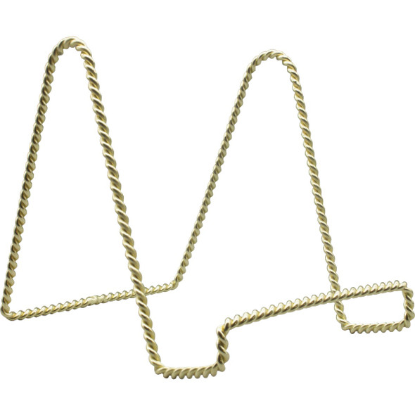 Tripar 6 In. Brass Twisted Wire Plate Stand 23-1246