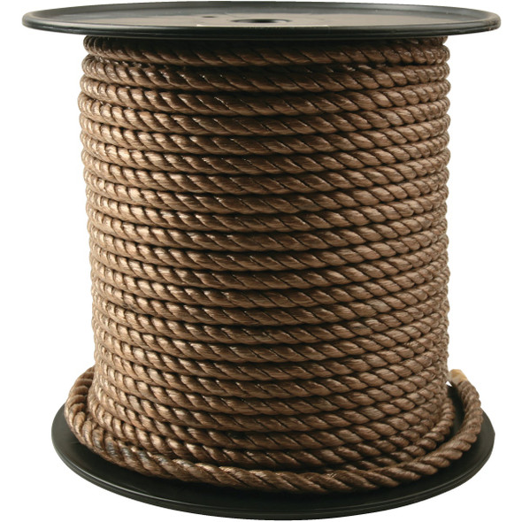 Do it Best 3/8 In. x 300 Ft. Brown Twisted Unmanila Polypropylene Rope 707430 Do it Best 3/8 In. x 300 Ft. Brown Twisted Unmanila Polypropylene Rope 707430