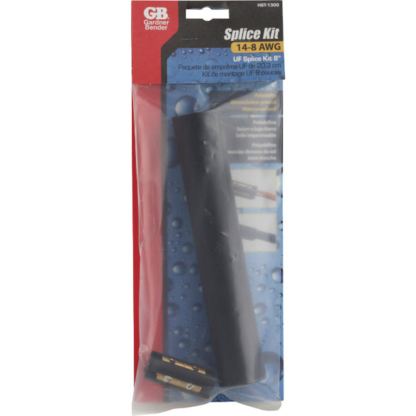 Gardner Bender 600V Black 14 AWG to 18 AWG Underground UF Wire Splice Kit HST-1300 513172