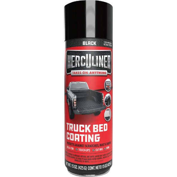 Herculiner 15 Oz. Black Truck Bed Liner Spray HALB15
