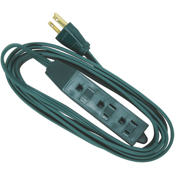 Do it 9 Ft. 16/3 Interior Extension Cord with Powerblock IP-JTW163-09X-GR
