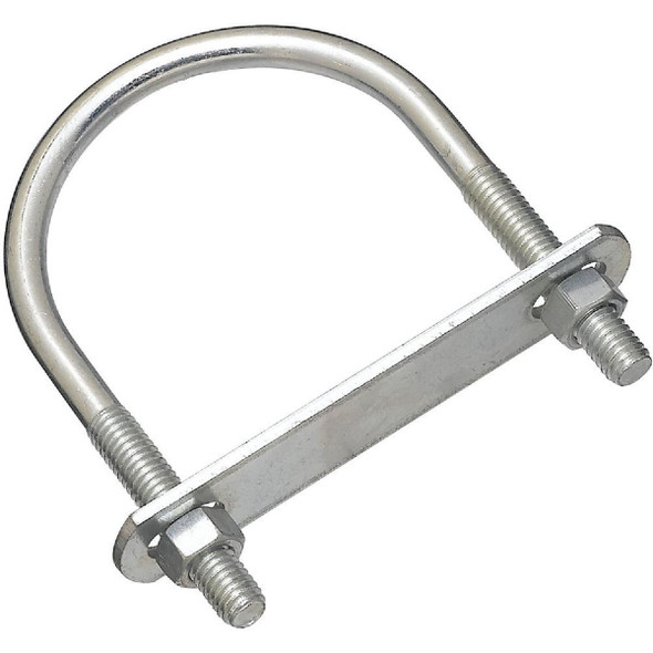 National Hardware 3/8 In. x 2.95 In. x 4.5 In. Zinc Round U Bolt Pack of 5