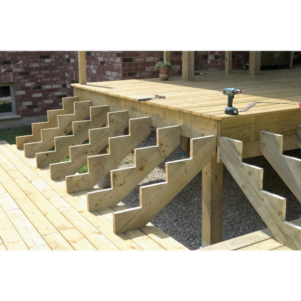 Kitzmans 2-Step Pressure Treated Precut Stair Stringer 0000 161063