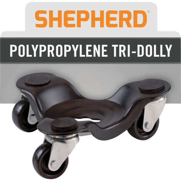Shepherd Hardware Polyolefin 6 In. Tri-Dolly Caster 9299
